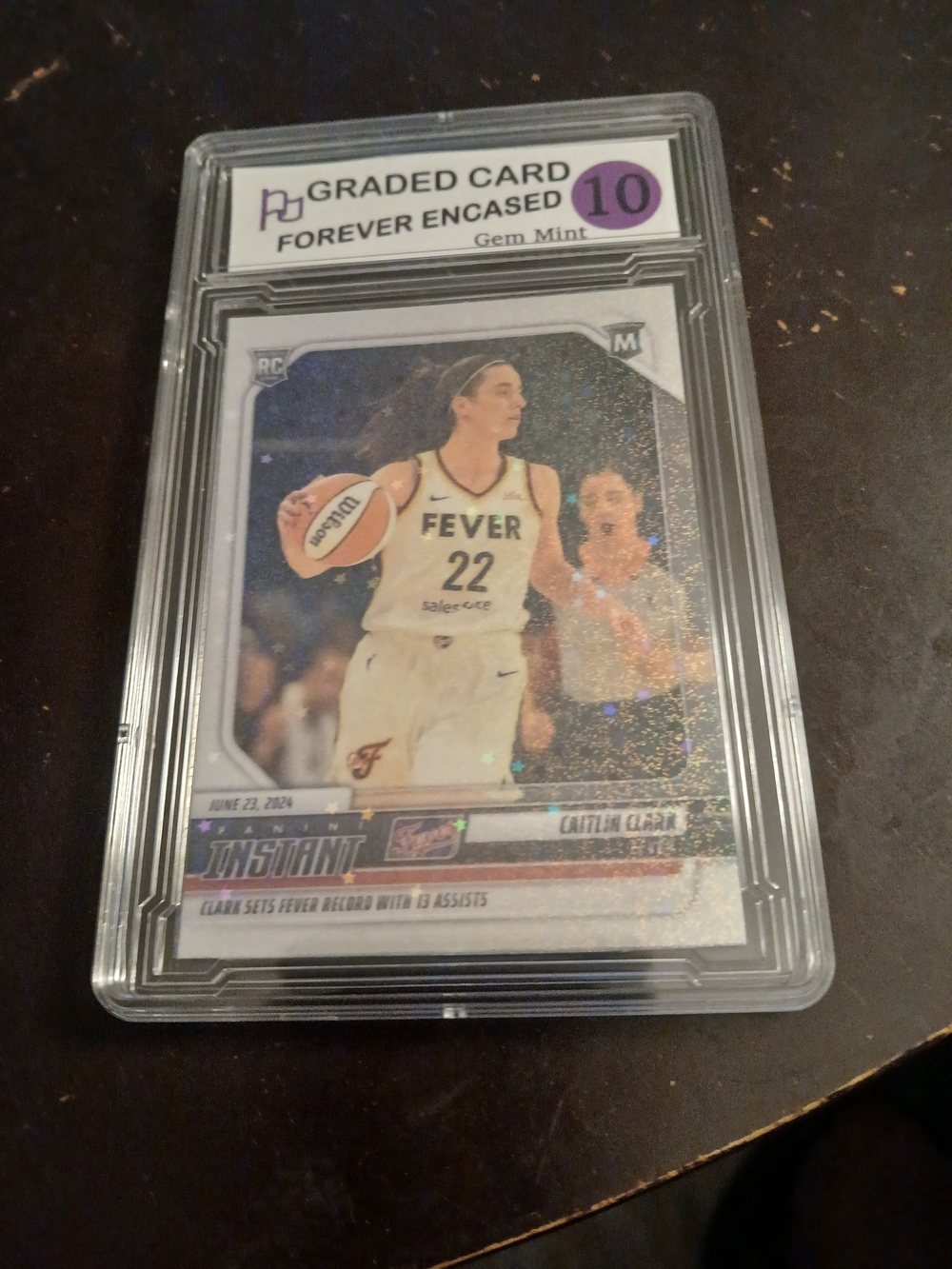 Graded WNBA Caitlin Clark Rookie Card - Fever #22 Sparkle Holo Not Orignal